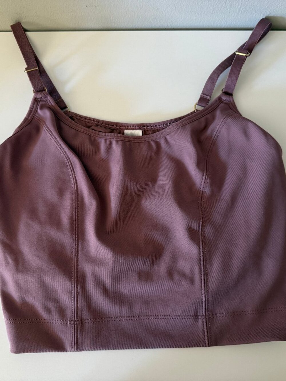 Women's Longline Bralette in Dusty Mauve
